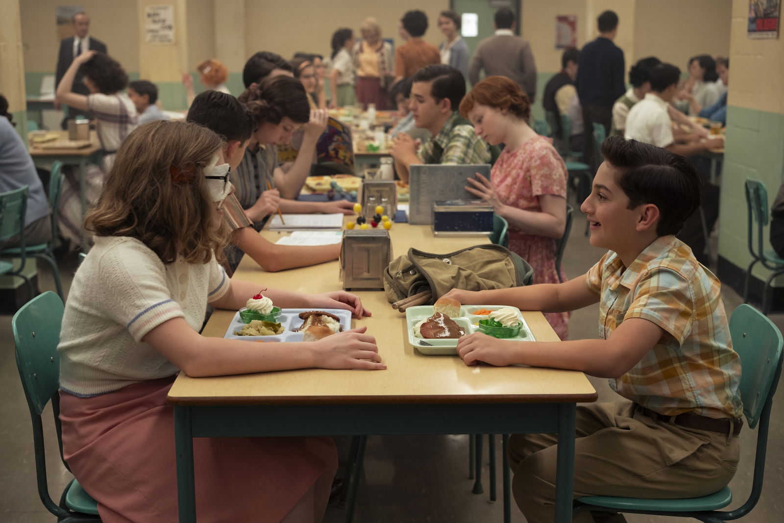 Matilda Lawler and Arian S. Cartaya in “In the Name of the Father," IT: Welcome to Derry