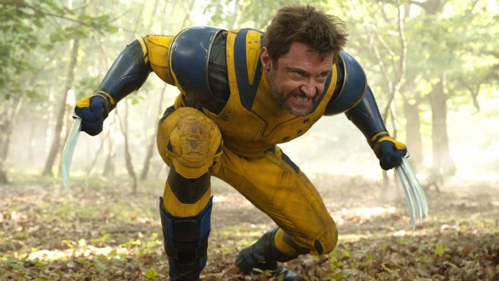 Wolverine looking angrily with his teeth bared about to attack in Deadpool & Wolverine
