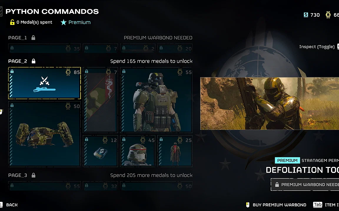 Helldivers 2 Python Commandos Warbond Breakdown: Every Item and Medal Cost