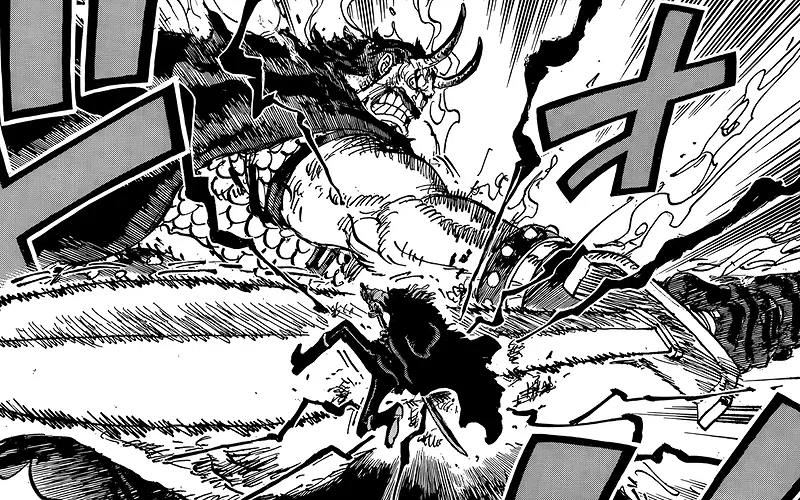 Rocks và Harald đụng độ ở Mary Geoise trong One Piece.