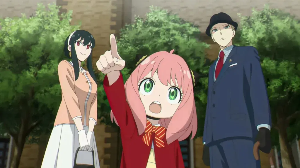 The main characters from the anime series Spy × Family.