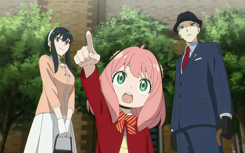 Japan Picks Detective Conan Over Spy x Family 3 Anya Forger, Yor Forger, and Loid Forger from Spy x Family.