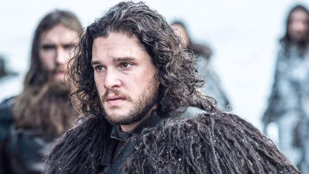 Kit Harington as Jon snow in game of thrones 