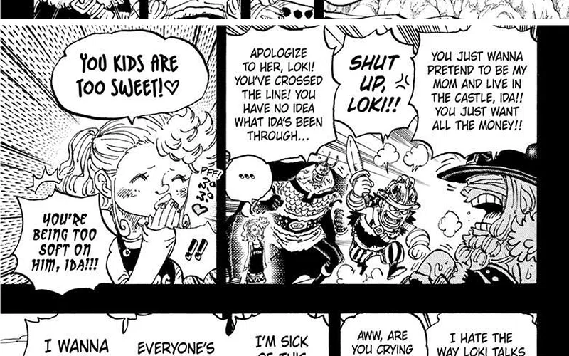 Ida yêu mến Loki và Harjudin trong One Piece.
