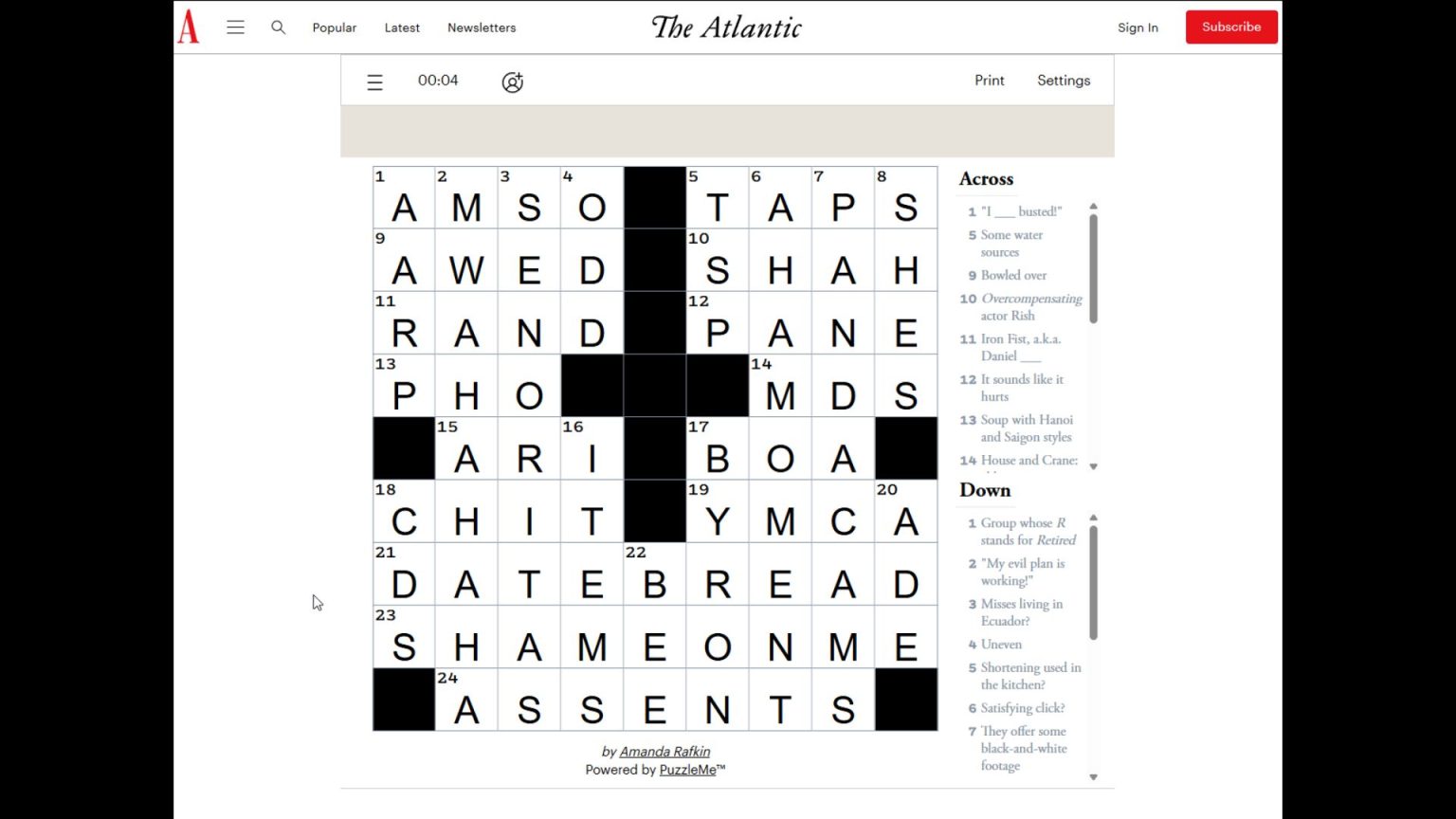 The Atlantic Games Answers for Today (December 5, 2025)