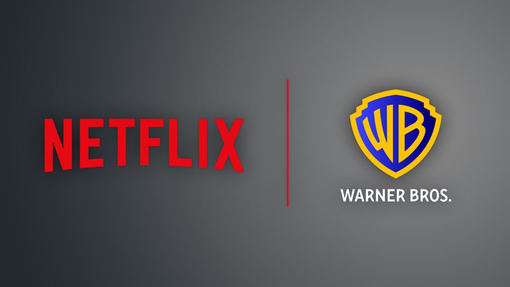 Netflix and Warner Bros. logos side by side.