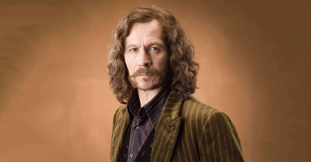 Sirius Black in his olive green ensemble 