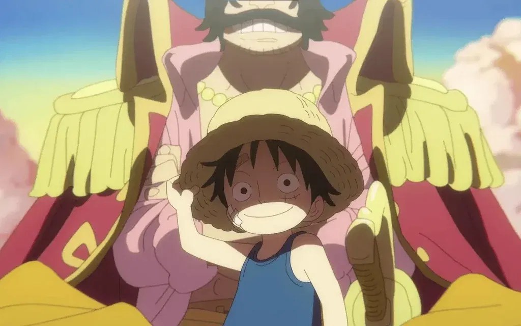 A scene from the One Piece anime