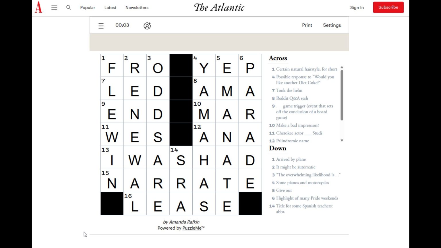 The Atlantic Games Answers for Today (December 10, 2025)