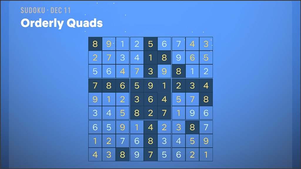 Netflix Puzzled Sudoku Easy solution for December 11, 2025.