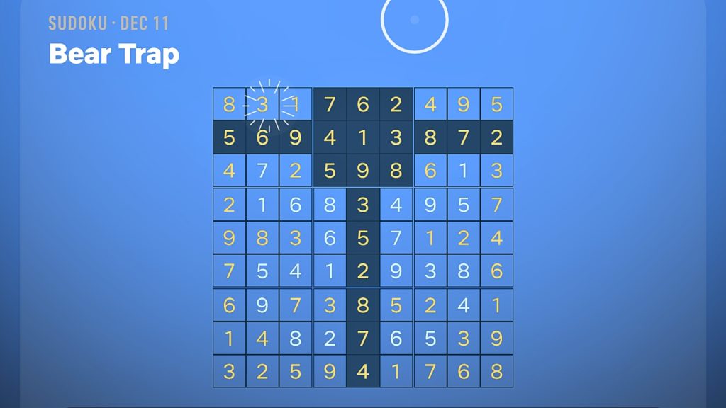 Netflix Puzzled Sudoku Hard solution for December 11, 2025.