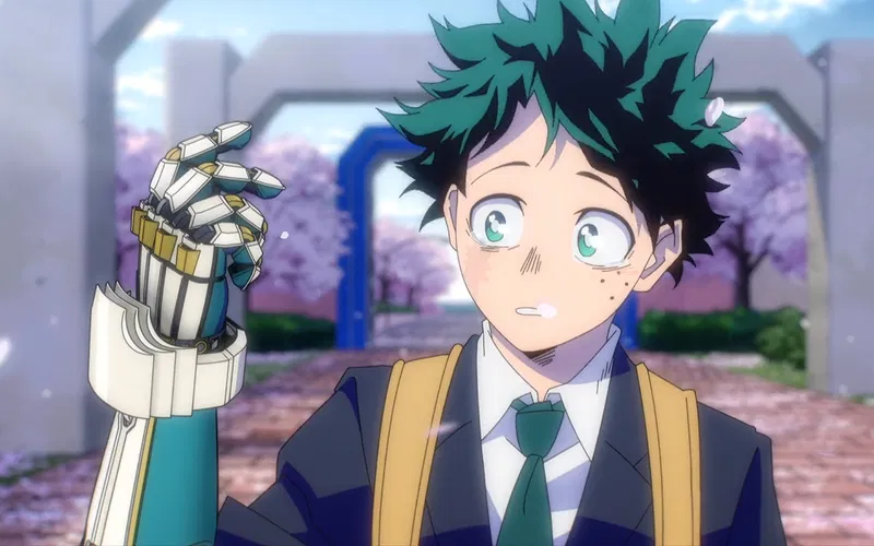 Deku nhận được bộ trang phục mới từ All Might.