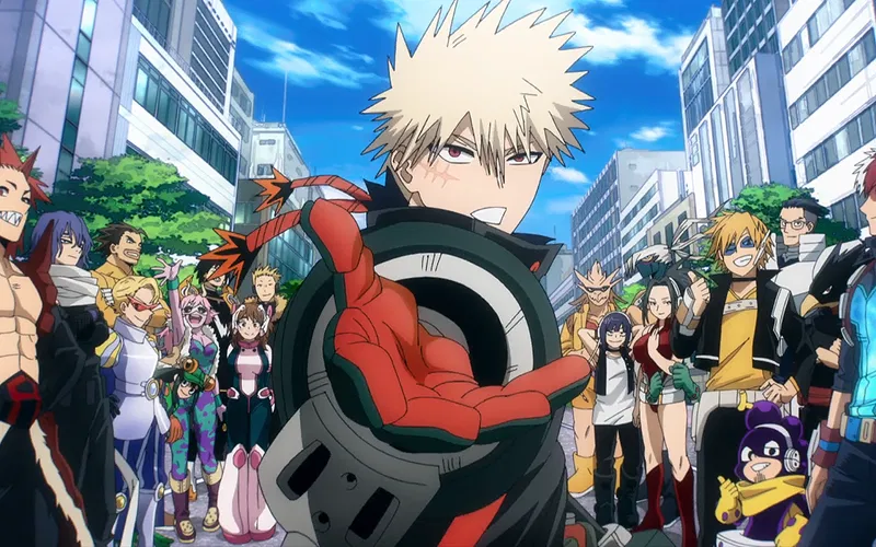 Bakugo chìa tay về phía Deku.