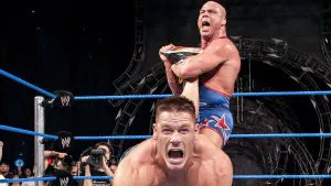 Kurt Angle and John Cena