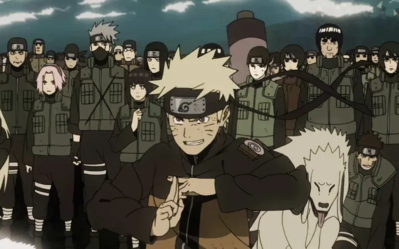 Một cảnh trích từ anime Naruto.