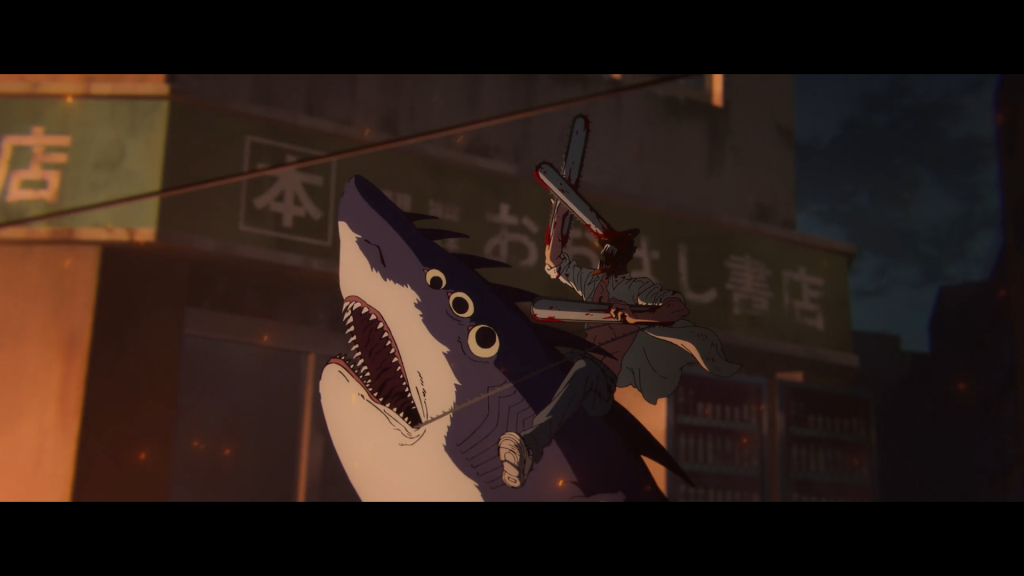 Denji Riding Beam | Credits: MAPPA