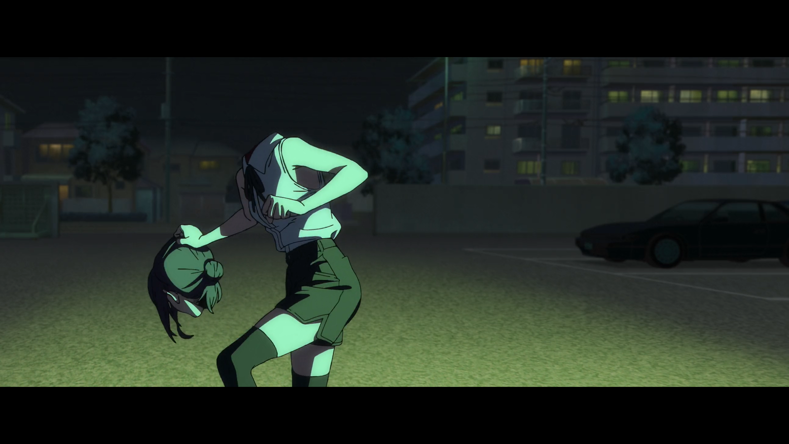 Reze throwing her head as a bomb | Credits: MAPPA