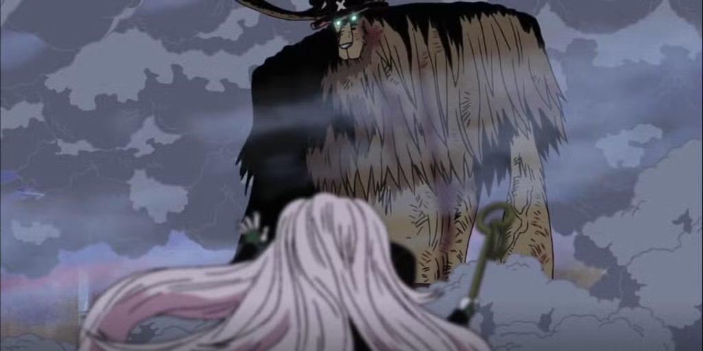 Một cảnh trích từ loạt phim hoạt hình One Piece.