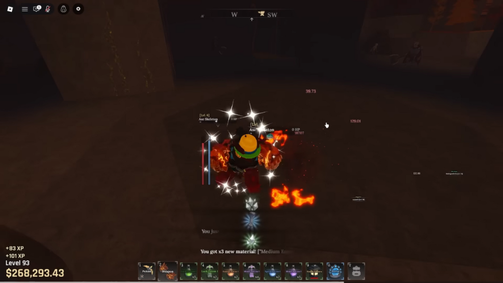 In-game image from The Forge Roblox