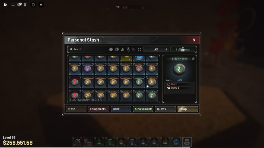 In-game image from The Forge Roblox