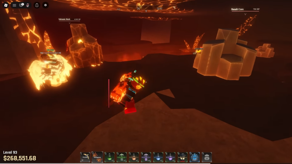 In-game image from The Forge Roblox