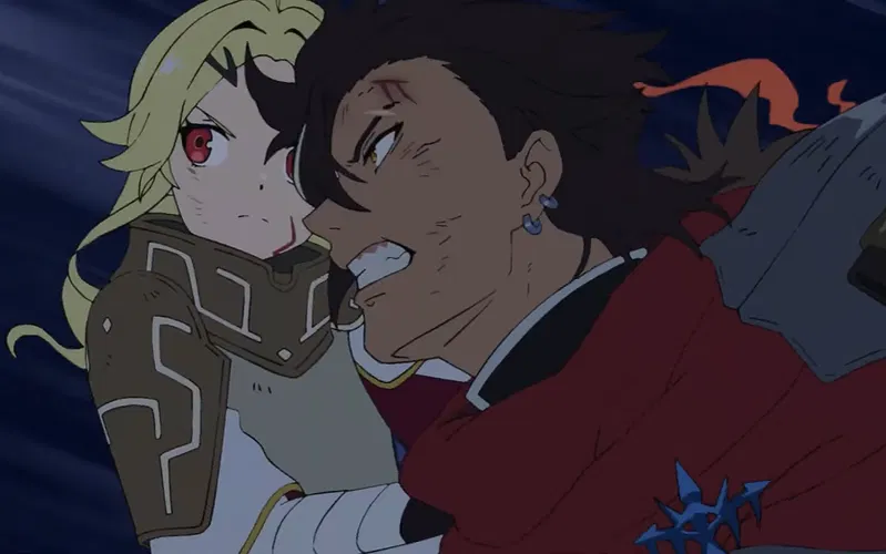 Xylo cõng Teoritta trong tập 1 của bộ phim "Bị kết án trở thành anh hùng".