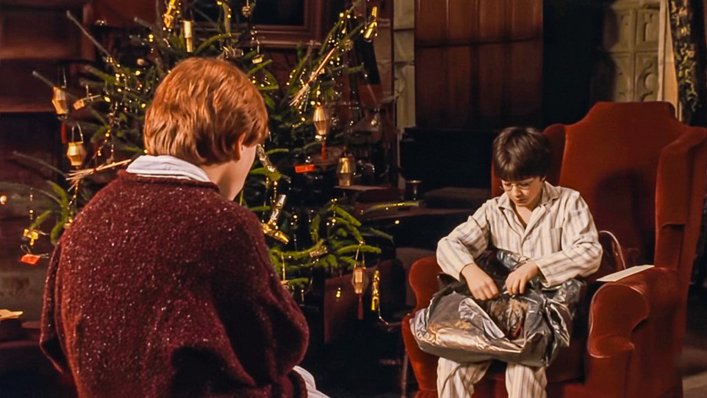 harry potter unboxing his christmas gift