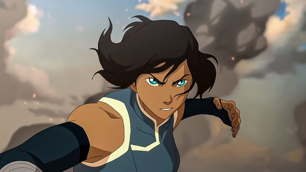 a still of Korra from the Legends of Korra anime