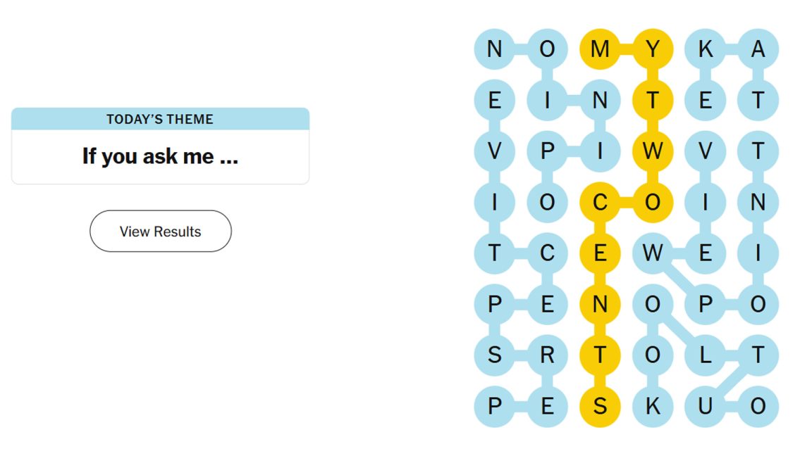 NYT Strands (If you ask me...) Hints and Answers For