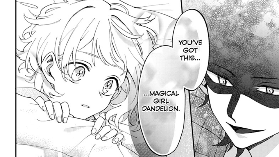 Tanpopo, a cheerful girl who is offered the chance to become a magical girl in Magical Girl Dandelion.