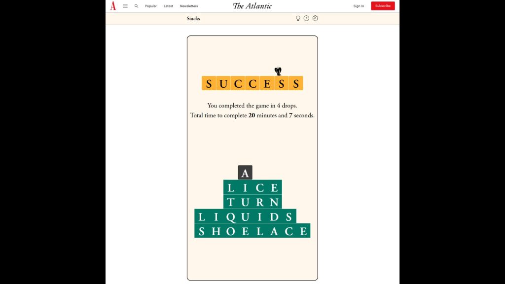 The Atlantic Stacks Solution for Today