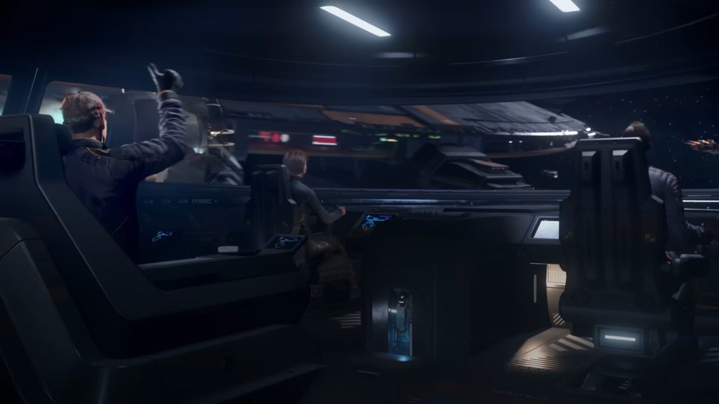Interior of a ship in the game Star Citizen.