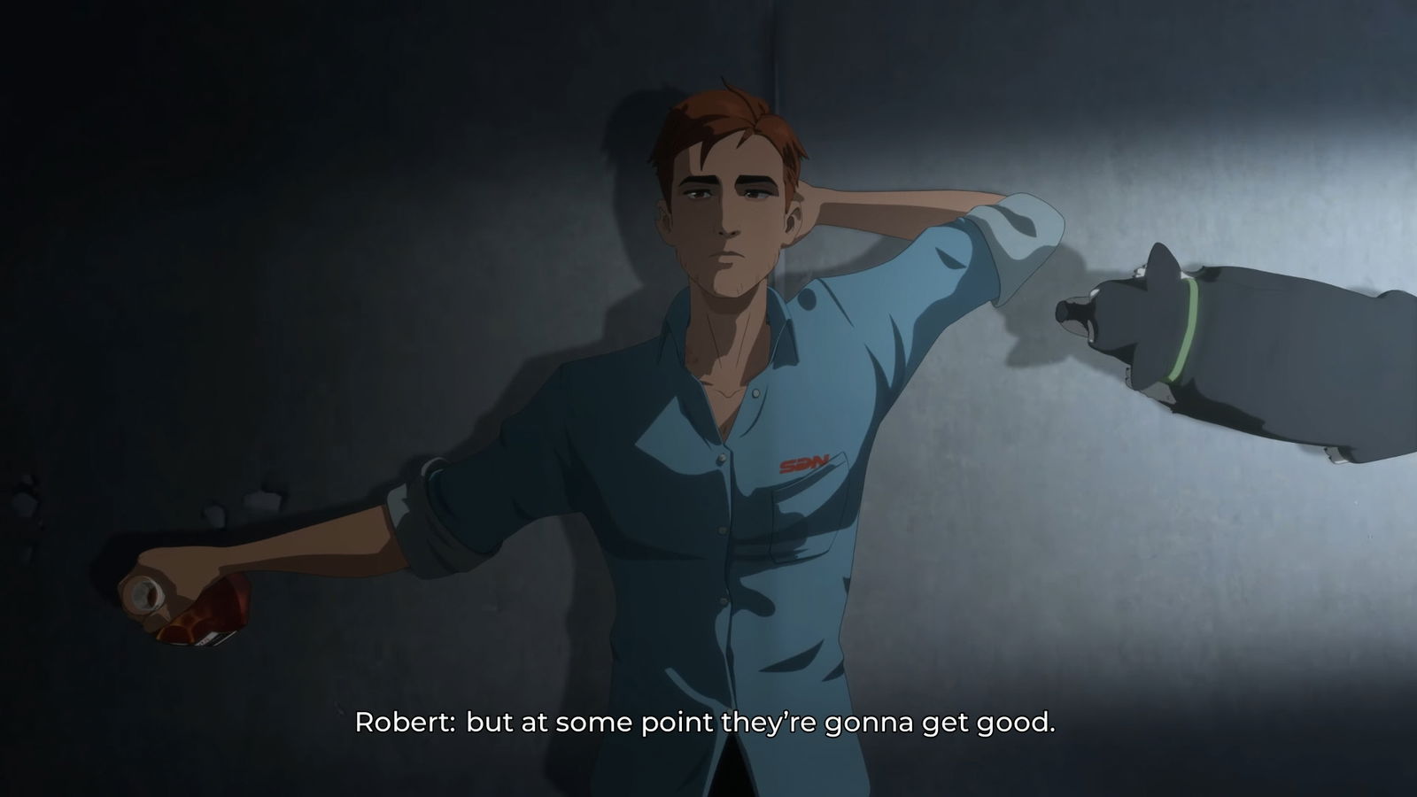 An in-game screenshot from Dispatch.