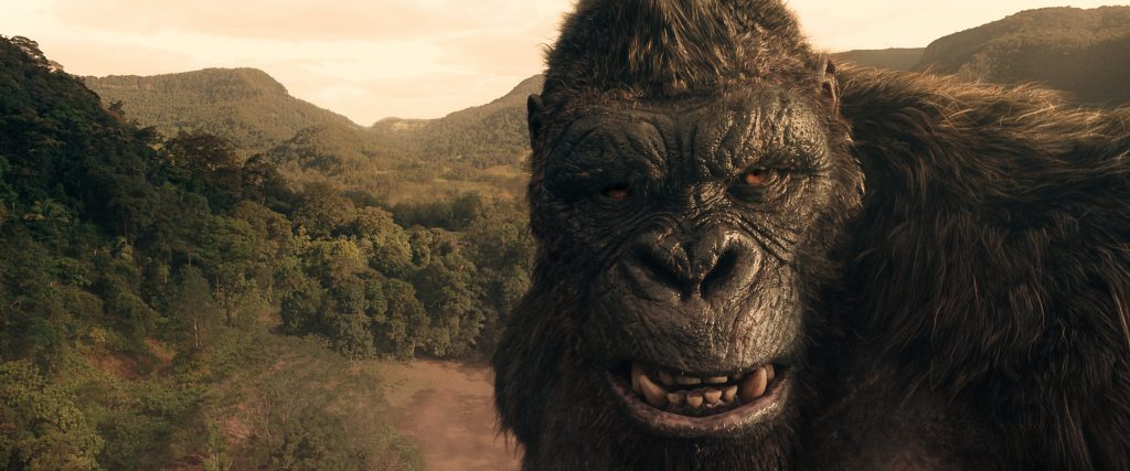 A still from Monarch: Legacy of Monsters Season 2 featuring Kong scowling