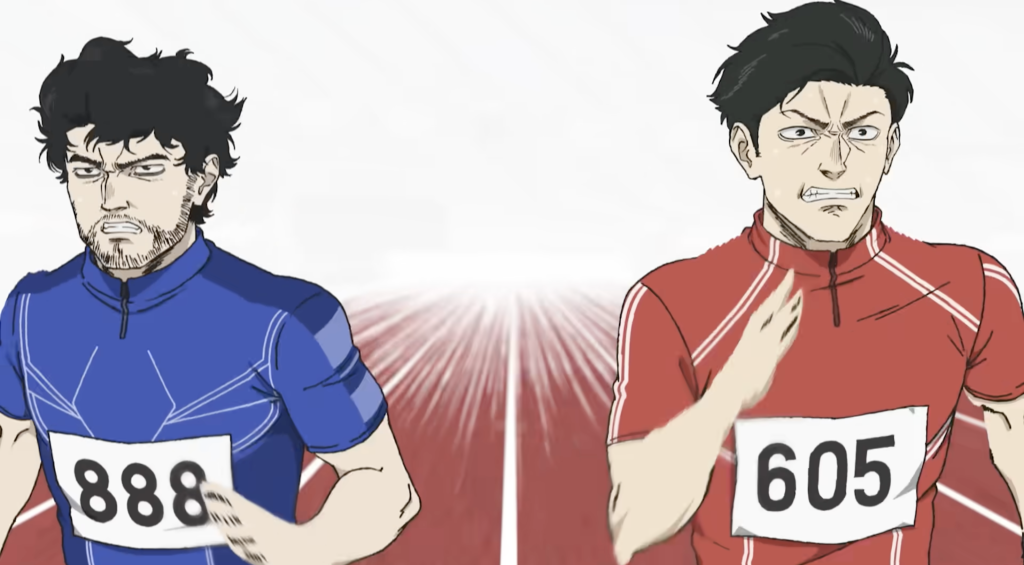 komiya and togashi competes in the final race