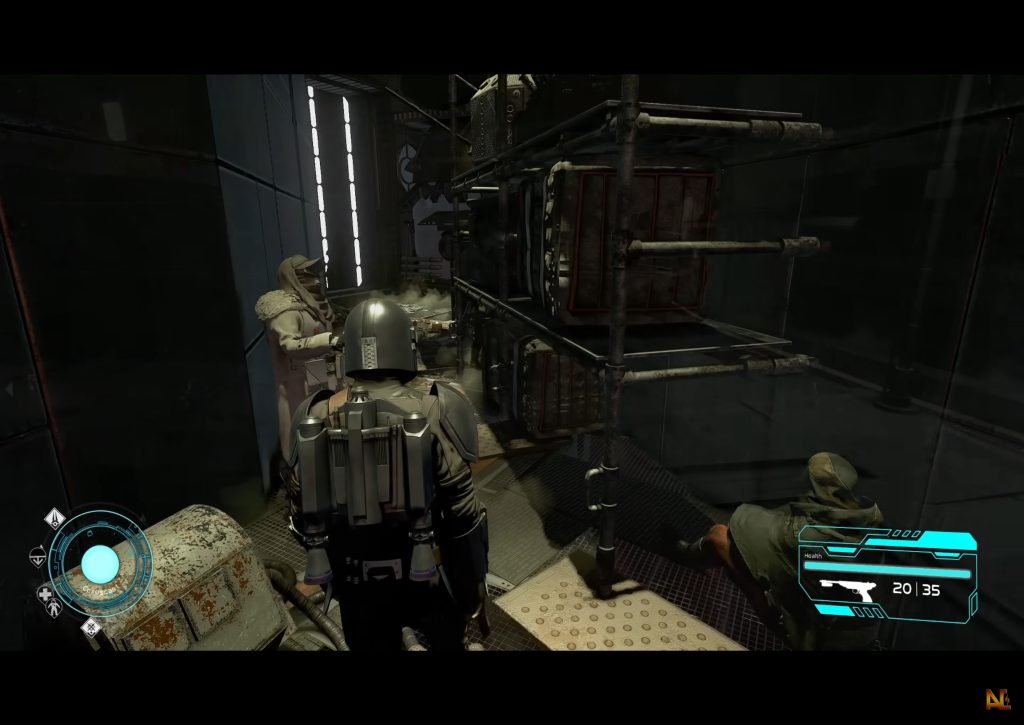 A still from Starfield using the Star Wars: Genesis mod.