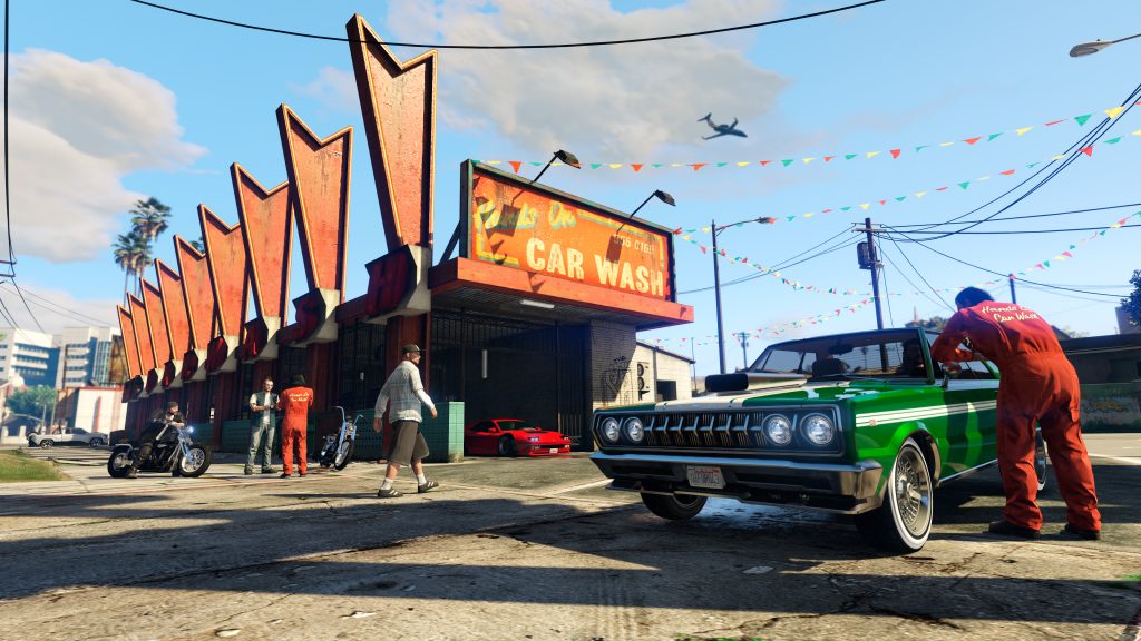 Hands On Car Wash in GTA Online.