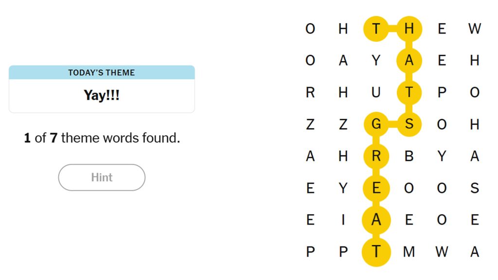 NYT Strands (Yay!!!) Hints and Answers for Today (January 11, 2026) 1