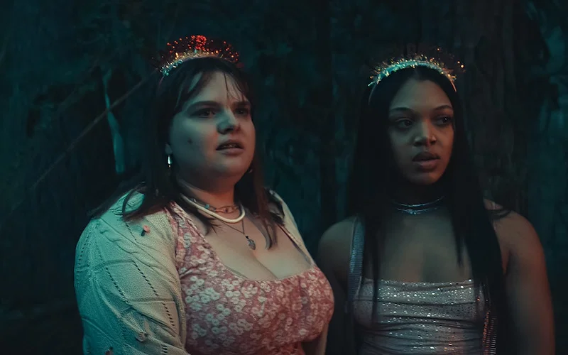 Young Anna and Catherine in a still from His & Hers