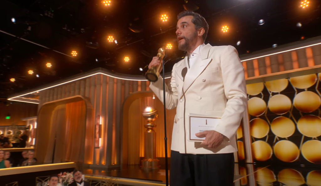 Wagner Moura wins Best Actor Motion Picture at the Golden Globes