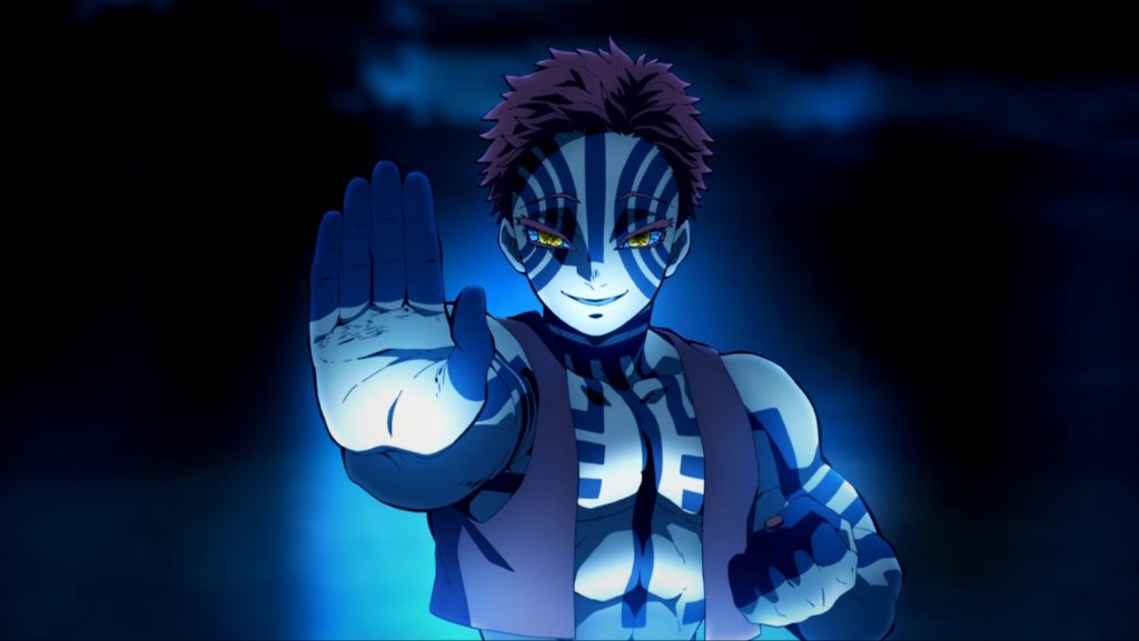 Akaza from Demon Slayer Infinity Castle movie promo