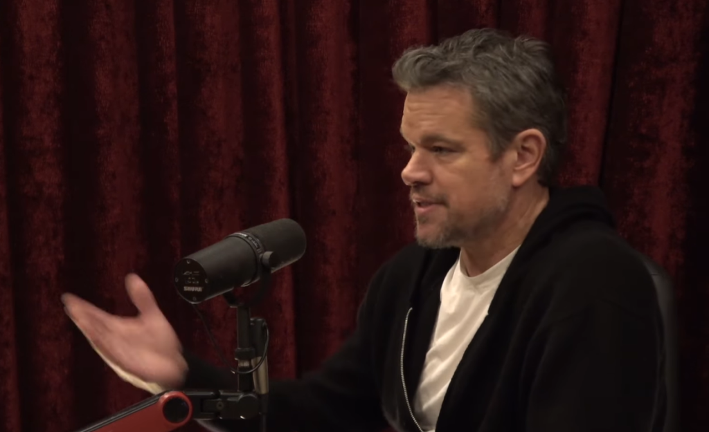 matt damon on joe rogan experience