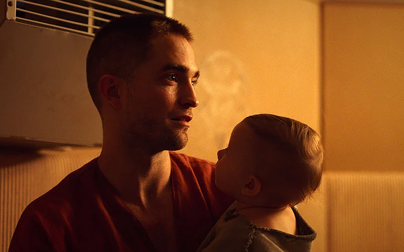 robert pattinson in a still from high life