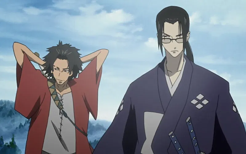 samurai champloo mugen and jin walking side by side
