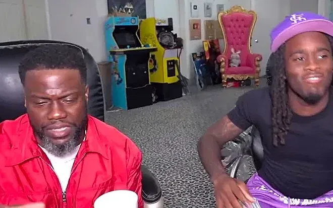 Kai Cenat on his stream with Kevin Hart