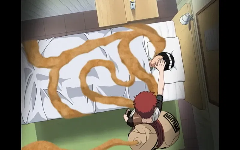 Ảnh chụp màn hình từ tập 58 phim Naruto | Bản quyền thuộc về Studio Pierrot