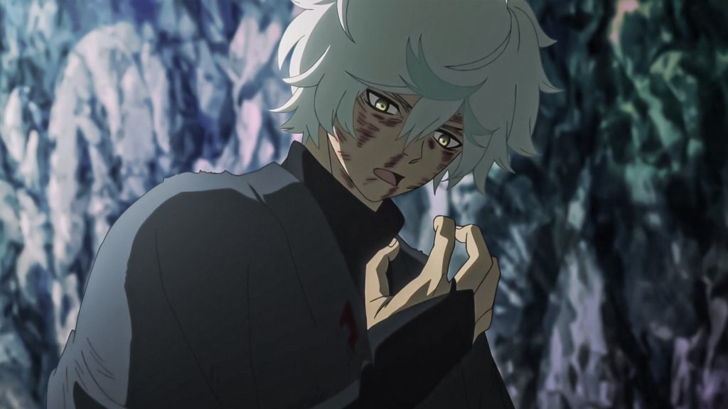 Gabimaru bleeding in a still from Hell's Paradise Season 2.