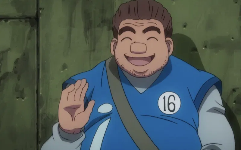 tonpa saying hello to gon and kurapika during the hunter exam in hunter x hunter