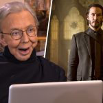 still of roger ebert and keanu reeves from john wick