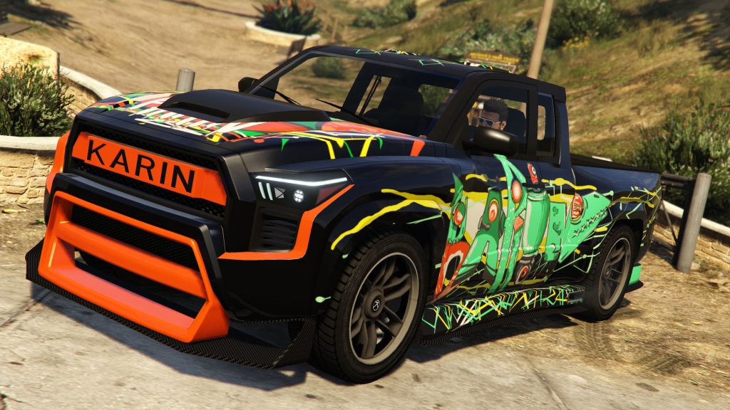 Karin Everon RS with the Mosh Mosh livery in GTA Online.